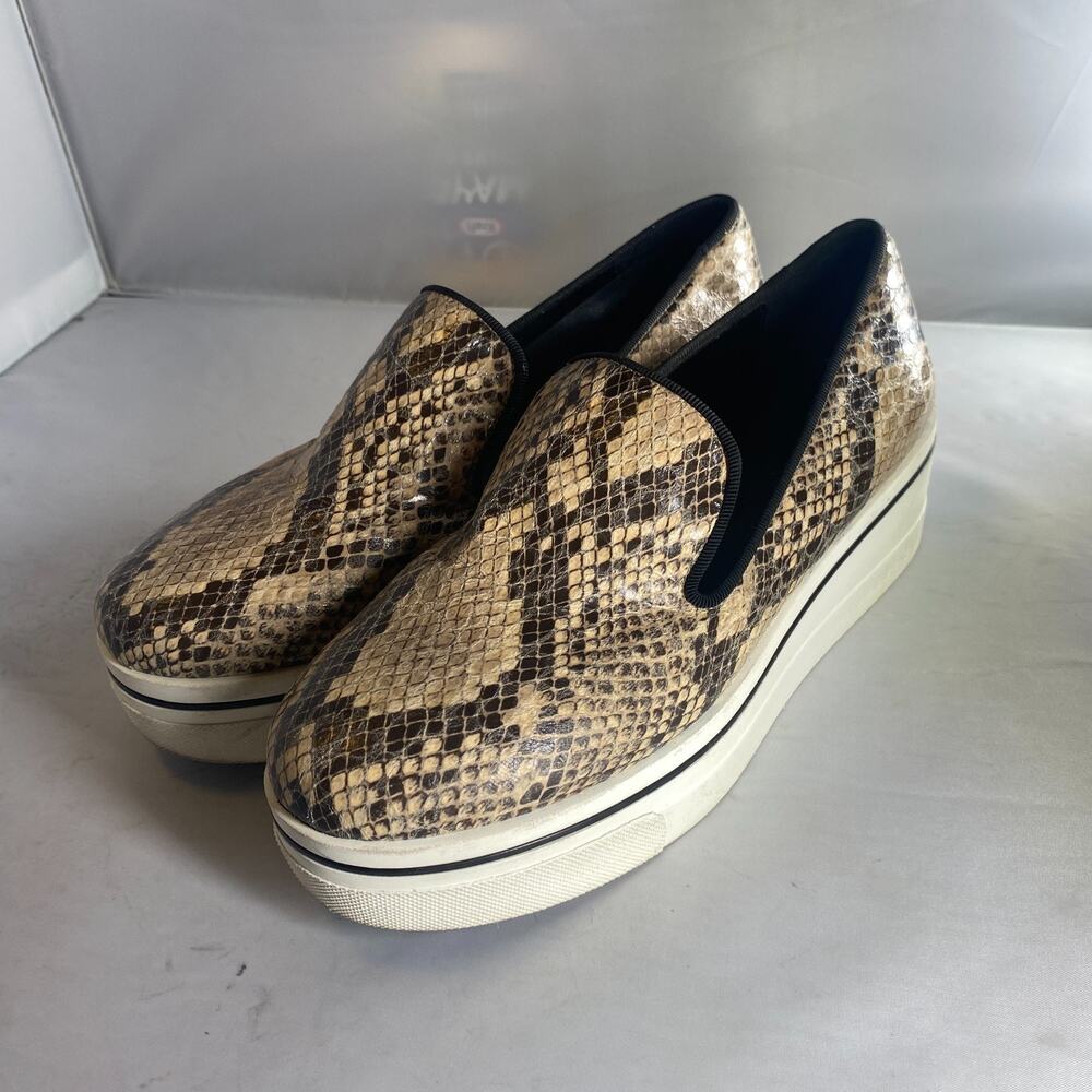 Stella McCartney Binx Python Slip-On Platform Shoes 39
